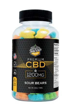 CBD GUMMY SOUR BEARS By Sun State Hemp