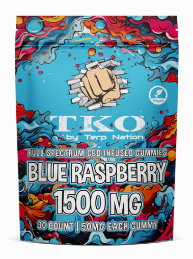 Full Spectrum CBD Infused Blue Raspberry 1500mg