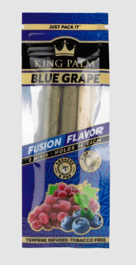 Mini 2pk By King Palm Blue/Grape holds 1gm each