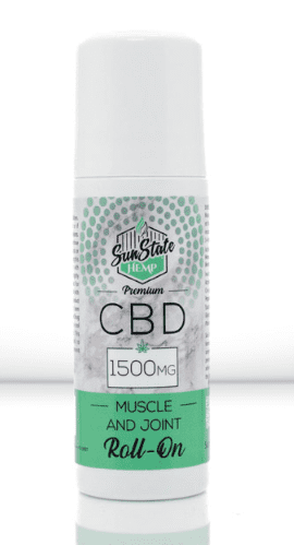 CBD ROLL-ON MUSCLE AND JOINT CREAM By Sun State Hemp 1500mg
