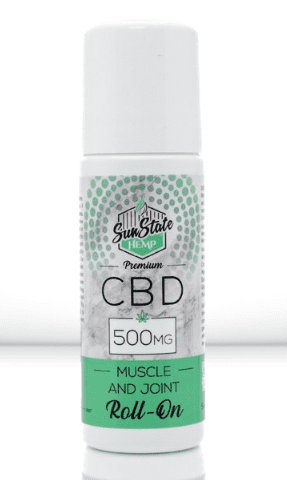 CBD ROLL-ON MUSCLE AND JOINT CREAM By Sun State Hemp 500mg
